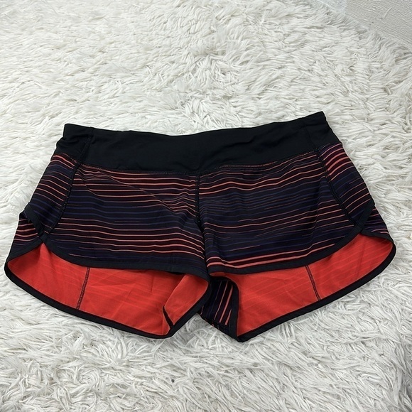 lululemon athletica Pants - Lululemon Run: Speed Short *4-way Stretch Twisted Dune Alarming Black / Black